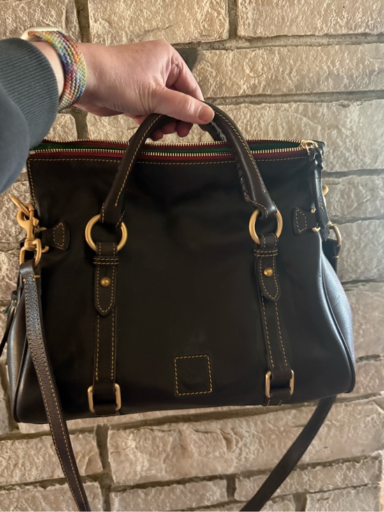 Dooney & Bourke Handbags - Dooney & Bourke Florentine brown Leather Satchel with Gold Hardware
